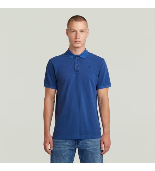 Polo Dunda Overdyed slim bl