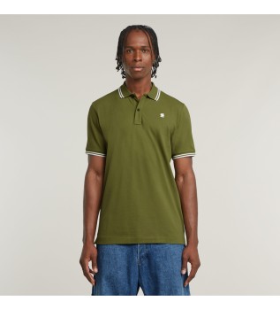 Polo Dunda Slim Stripe grn
