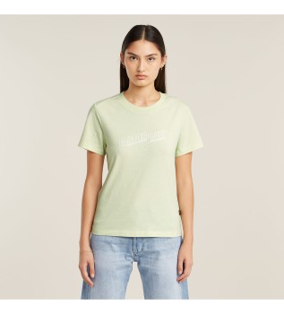 T-shirt com logtipo Embro verde