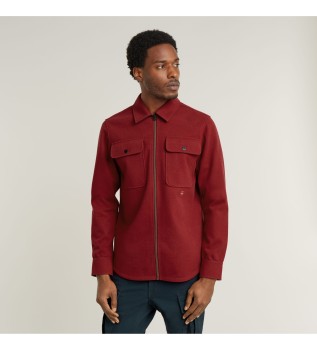 GPO Zip overshirt marron