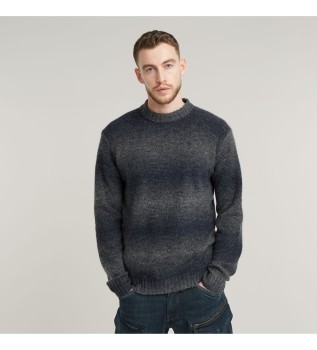Pull en maille dgrade marine