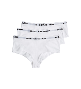 Lot de 3 culottes Hipsters blanches