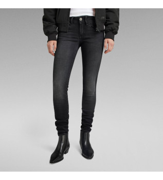 Jeans Lynn Mid Skinny noir