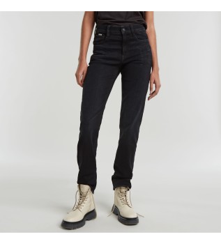 Strace Rechte Jeans zwart