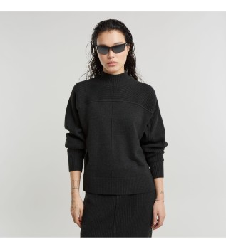 Pull Boxy Mock noir