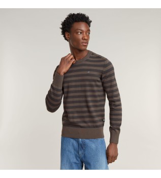 Stripe jumper grey