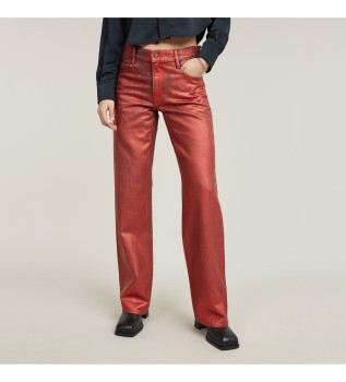 Jeans Judee Loose rouge