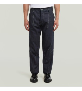Kitoh 3D Relaxed Tapered Trousers navy