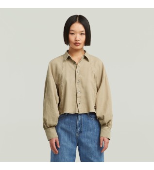 Chemise Macro Balloon beige