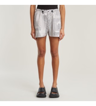 Short  running tejida gris