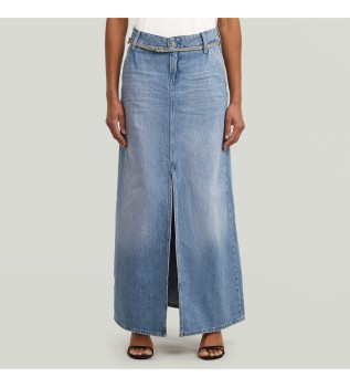 Jupe longue ample bleue