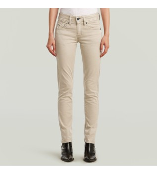 Midge Slim Straight chino beige bukser