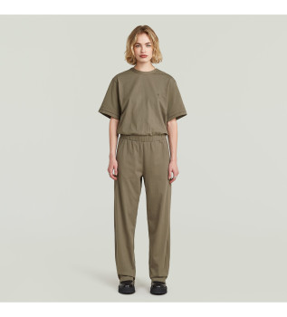 Brown knitted jumpsuit