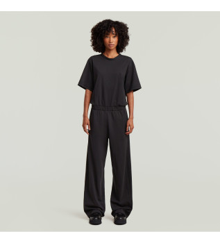Black knitted jumpsuit