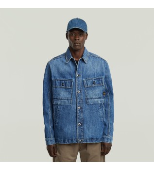 Mosa blue overshirt