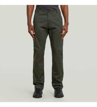 Pantalon chino droit Mosa vert