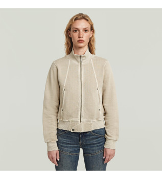 Chaqueta Overdyed Slim Track beige