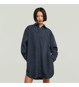 Abito oversize blu navy
