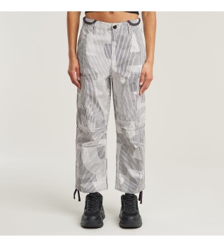Cargo Cropped Trousers grey