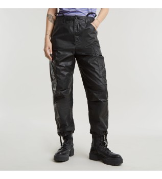 Pantaln Cargo Cropped Drawcord negro