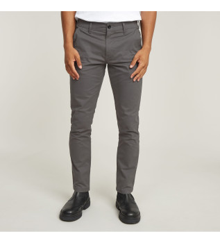 Pantaloni chino slim grigi