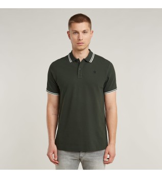 Polo Dunda Slim Stripe ciemnoszary