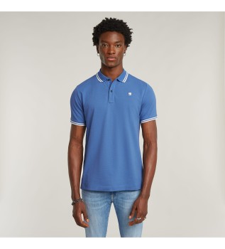 Polo Dunda Slim Stripe blauw