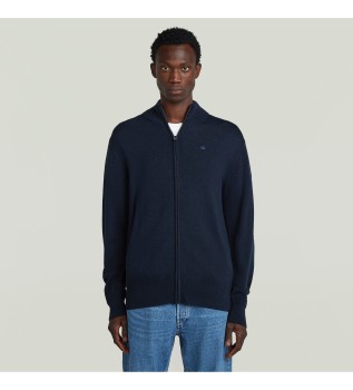 Casaco de malha azul-marinho Premium Core