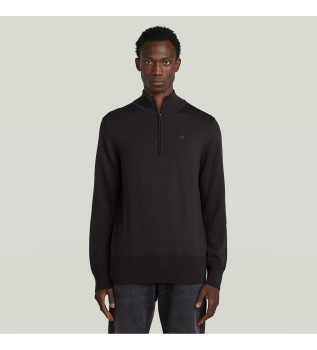 Premium Core Half Zip Sweater black