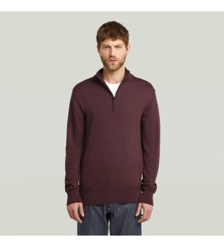 Premium Core Half Zip Sweater maroon 