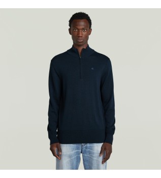 Premium Core Half Zip Sweater navy