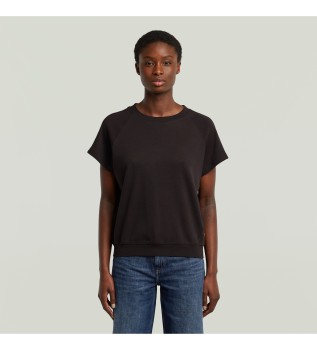 T-shirt raglan preta