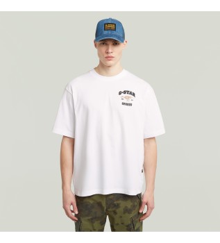 Camiseta Running dog back blanco