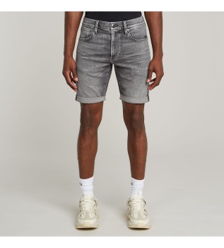 Short 3301 Slim Denim gris
