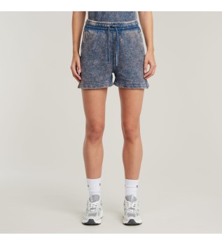 Short Overdyed Sweat bleu