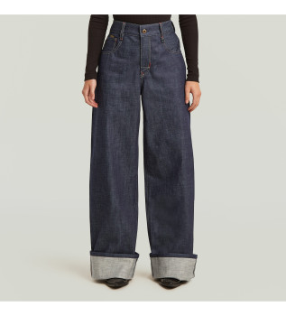 Skater High Loose Selvedge Skater Trousers navy