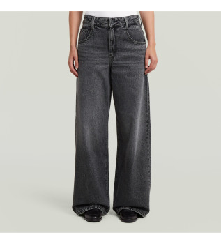 Jeans Skater Long Pocket High Loose black