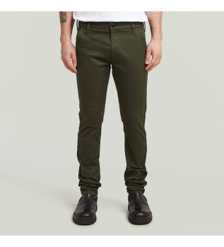 Pantalon chino skinny 3.0 vert