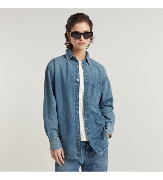 Surchemise dcontracte bleu