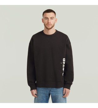 Sweatshirt Sprayed 89 schwarz
