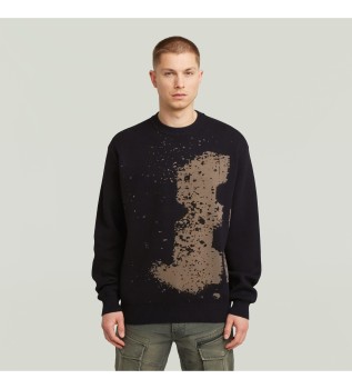 Sweat-shirt Sprayed 89 noir