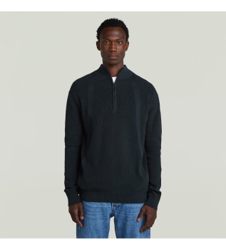 Structure Half navy jumper