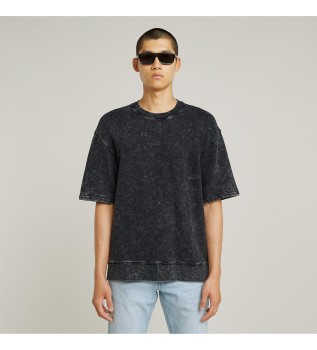 Majica Acid Wash Loose T-shirt črna