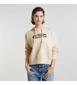 Sweat-shirt beige avec logo Old Skool