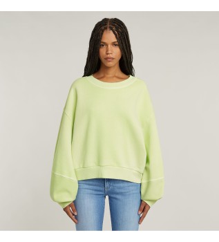 Sweatshirt surdimensionn Overdyed vert pistache