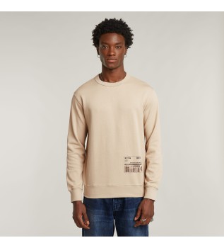 Versand Grafik beige Sweatshirt