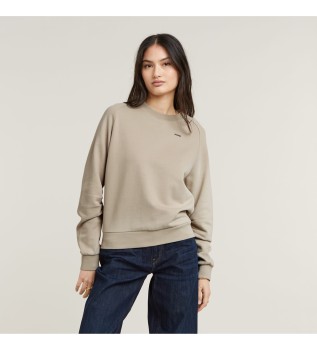 Sweatshirt Construction des manches marron