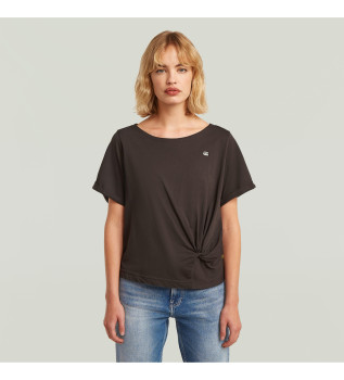 T-shirt brązowy węzeł