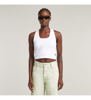 T-shirt cortada branca