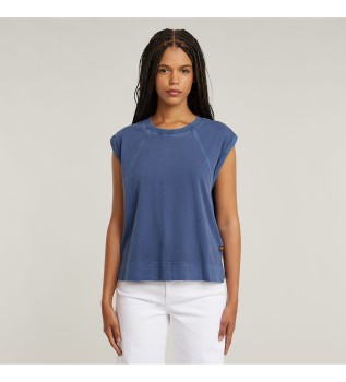 Rugrits T-shirt blauw